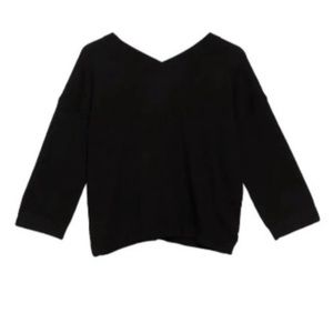 Madewell Double-V Pullover Sweater 3/4 length sleeve - NWOT